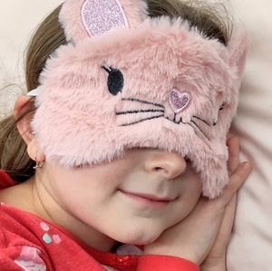 Kids Pink Mouse Sleeping Eye Mask